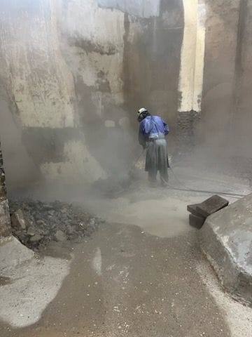 hydrodecapage espace confiné